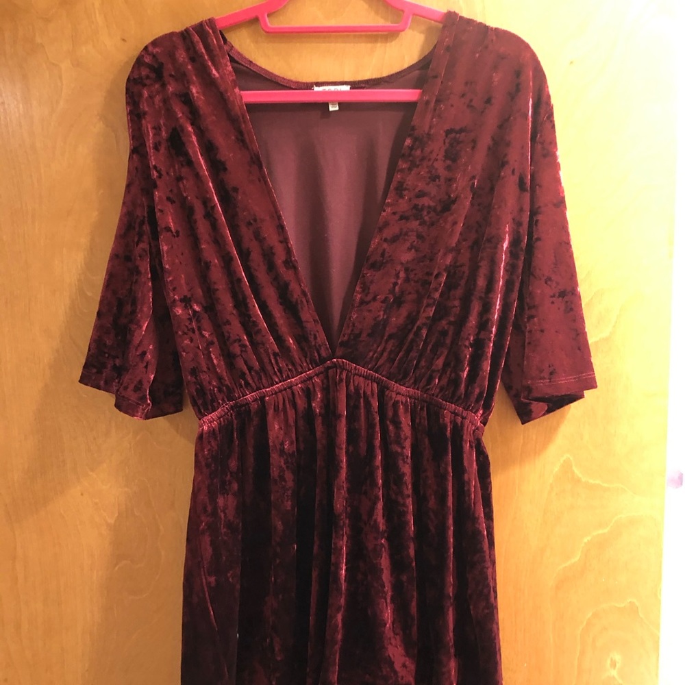 Medium crushed velvet romper from Tobi
